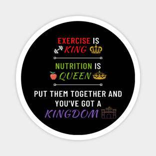 Exercise and Nutrition Motivation Magnet